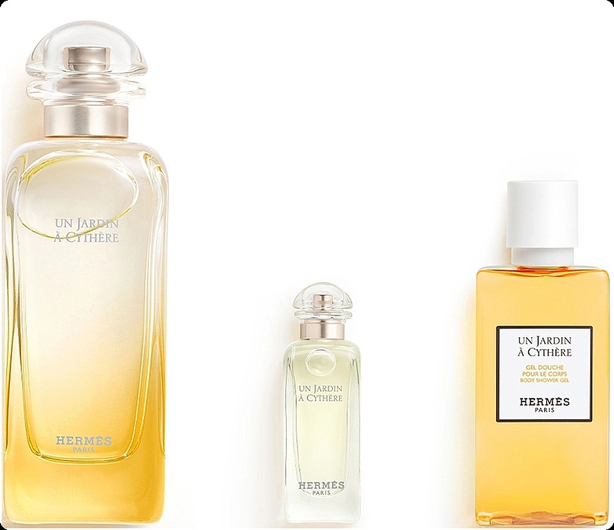 Hermes Un Jardin a Cythere Набор (туалетная вода 100 мл + туалетная вода 7.5 мл + гель для душа 40 мл) для женщин и мужчин