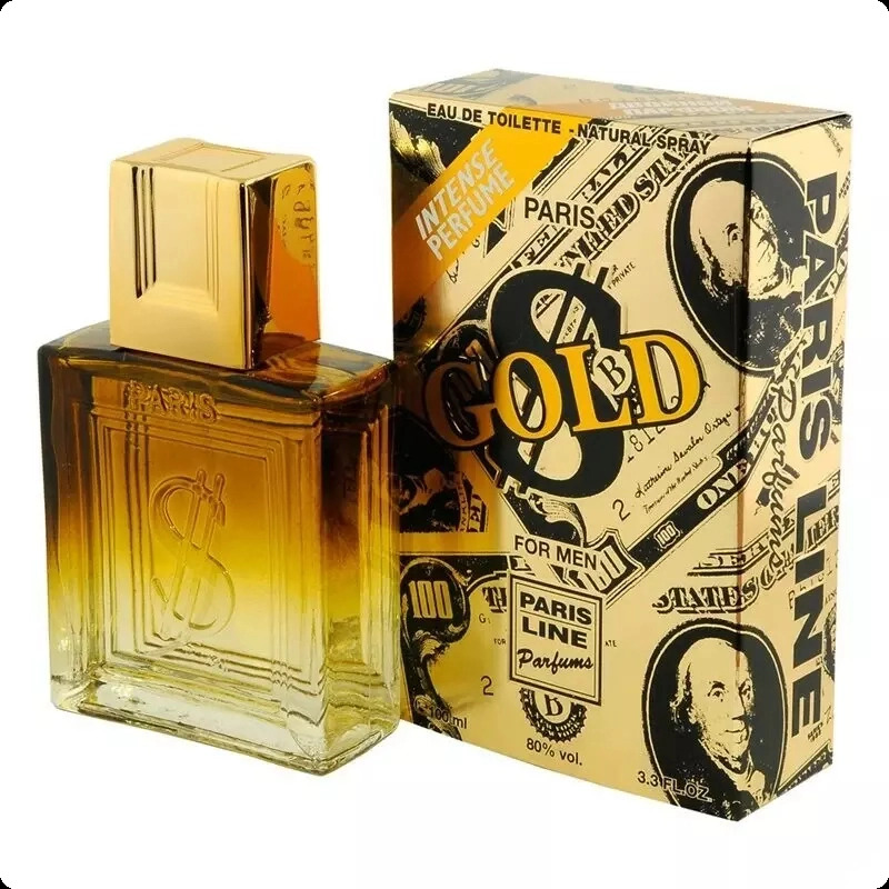Paris Line Parfums Dollar Gold Туалетная вода 100 мл для мужчин