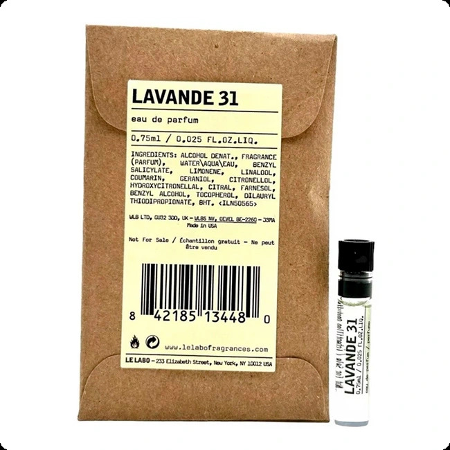 Миниатюра Le Labo Lavande 31 Парфюмерная вода 0.75 мл - пробник духов