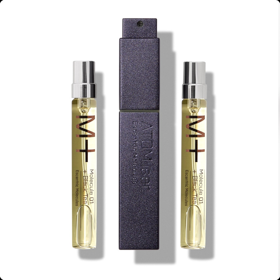 Escentric Molecules Molecule 01 Black Tea Набор (туалетная вода 8.5 мл + туалетная вода 8.5 мл + туалетная вода 8.5 мл + аксессуар) для женщин и мужчин