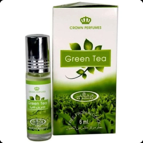 Al Rehab Green Tea Масляные духи (роллер) 6 мл для женщин и мужчин