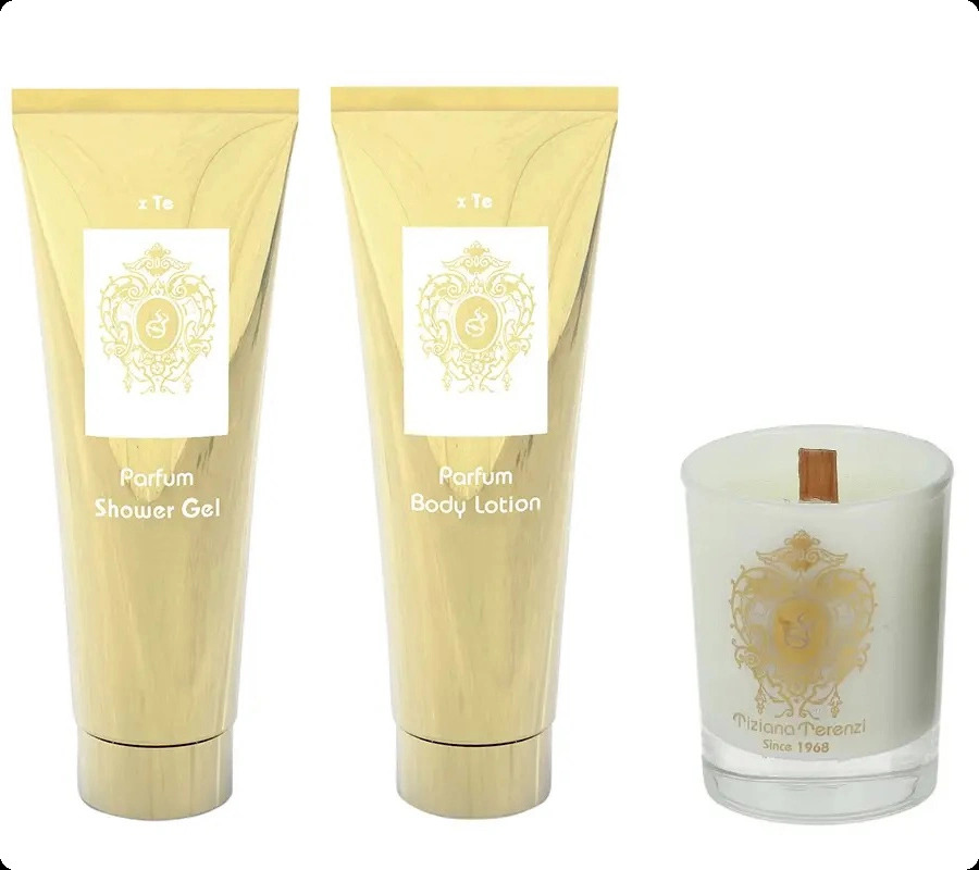 Tiziana Terenzi Casanova Набор (гель для душа 50 мл + лосьон для тела 50 мл + свеча 35 гр) для женщин и мужчин