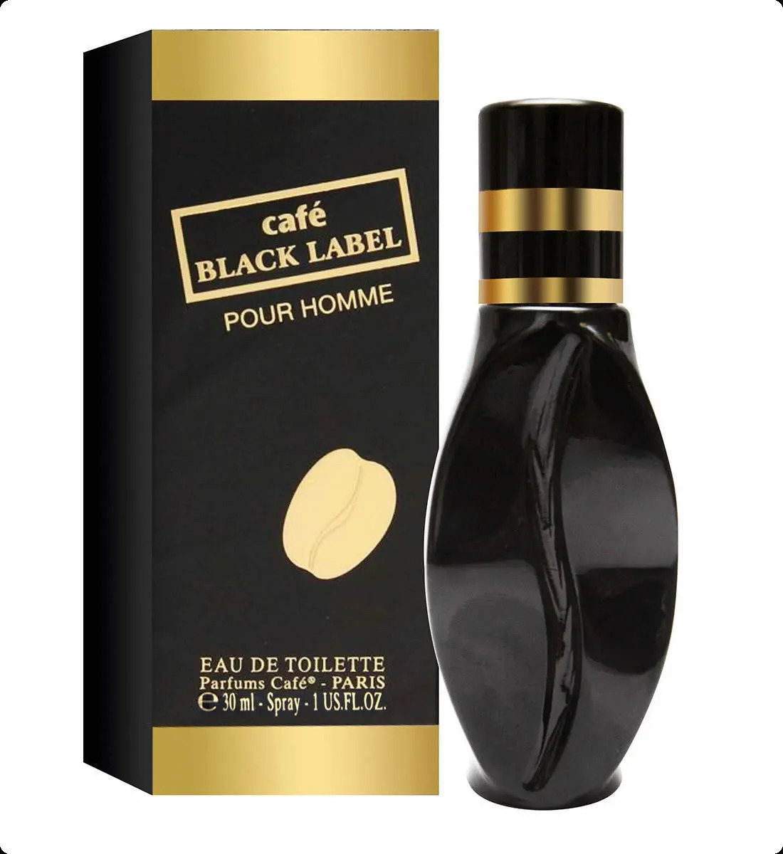 Parfums Cafe Cafe Black Label Туалетная вода 30 мл для мужчин