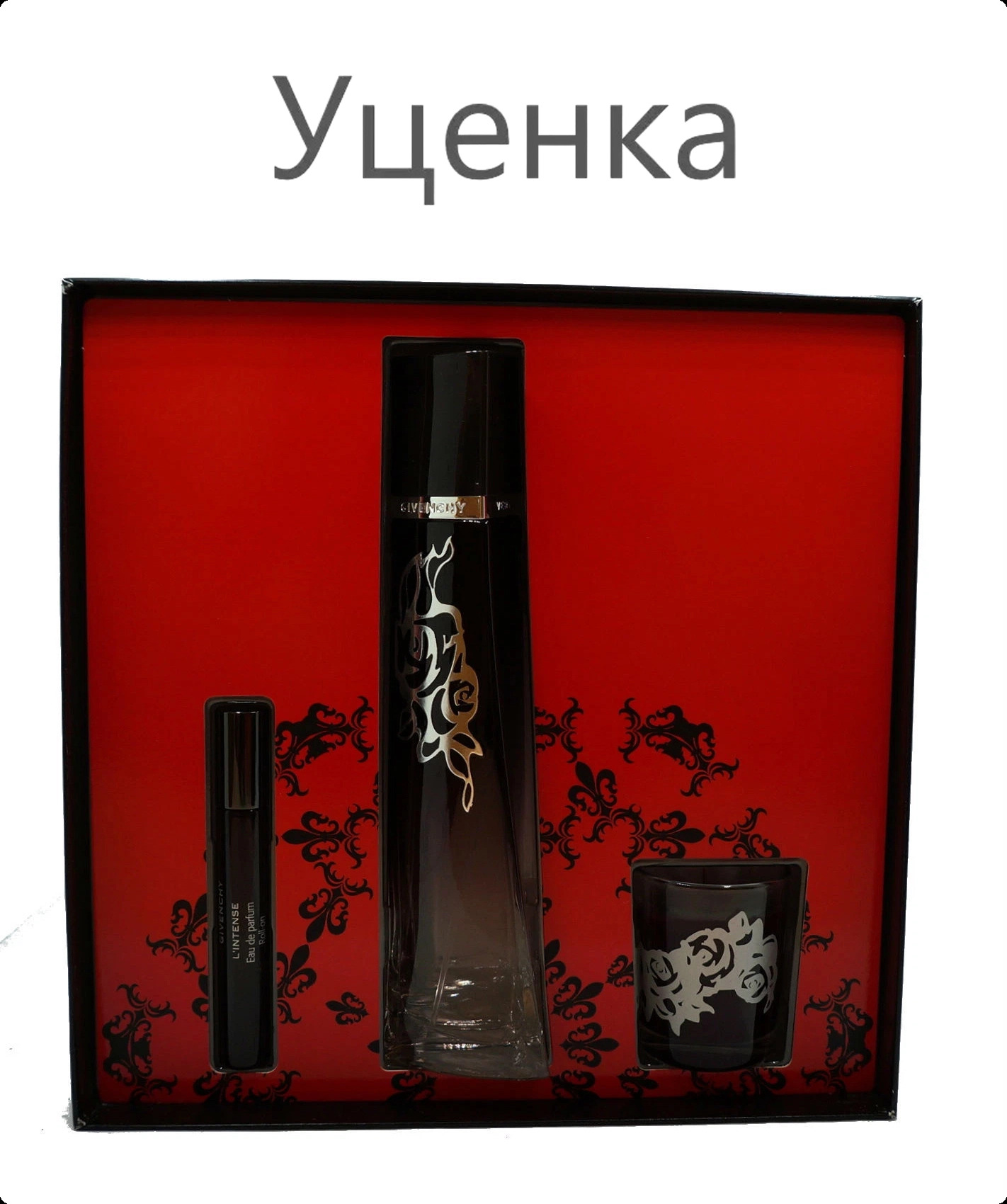 Givenchy Very Irresistible L Intense Набор (парфюмерная вода (уценка) 50 мл + парфюмерная вода (уценка) 7.5 мл + свеча (уценка) 30 гр) для женщин