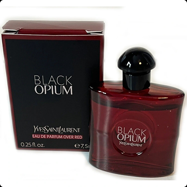 Миниатюра Yves Saint Laurent Black Opium Over Red Парфюмерная вода 7.5 мл - пробник духов