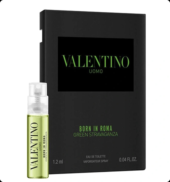 Миниатюра Valentino Uomo Born In Roma Green Stravaganza Туалетная вода 1.2 мл - пробник духов