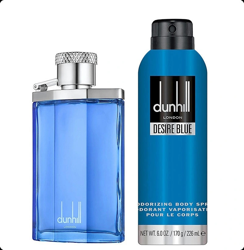 Alfred Dunhill Desire Blue Набор (туалетная вода 100 мл + дезодорант-спрей 226 мл) для мужчин