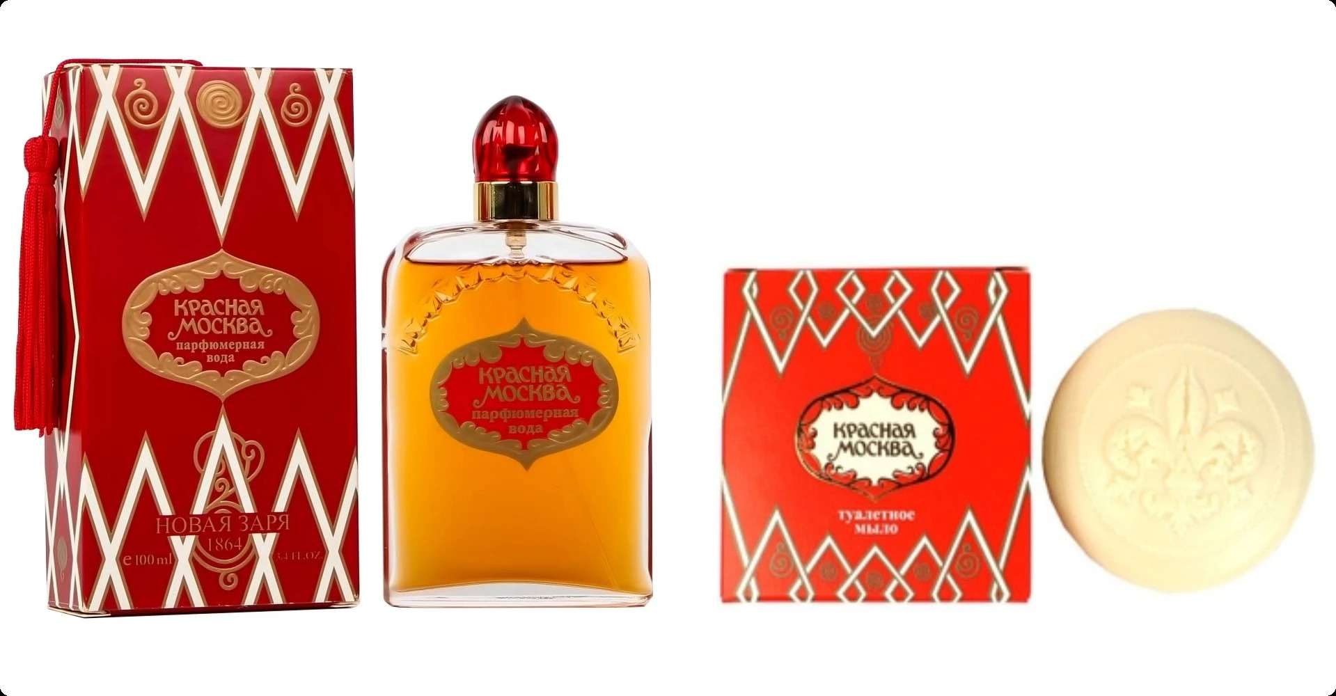 Nouvelle Etoile Красная Москва Набор (парфюмерная вода 100 мл + мыло 50 гр) для женщин