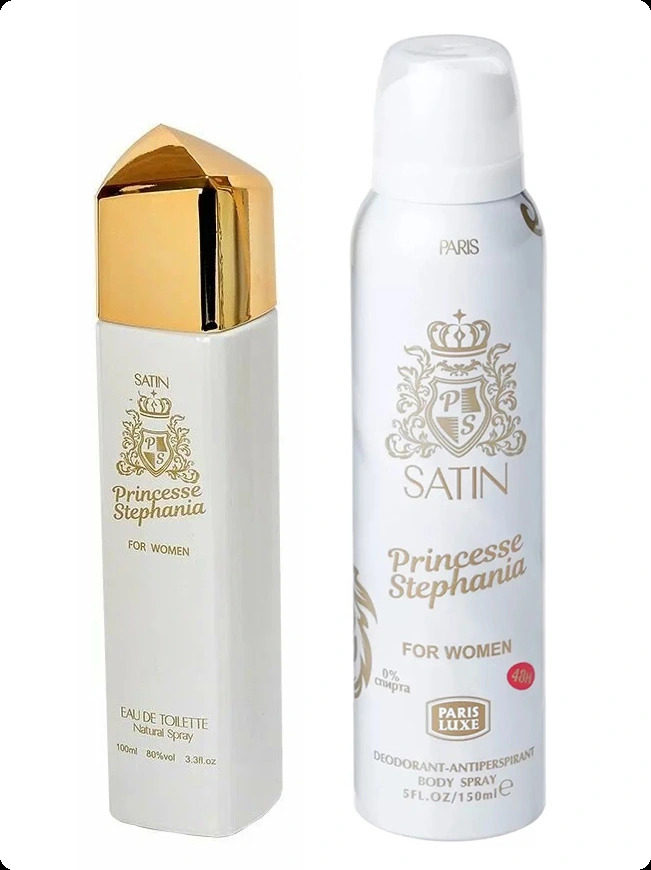 Paris Luxe Princesse Stephania Satin Набор (туалетная вода 100 мл + дезодорант-спрей 150 мл) для женщин