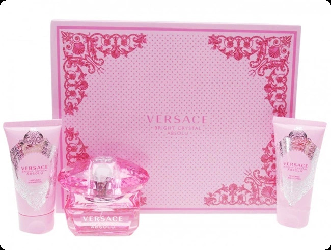 Versace Bright Crystal Absolu Набор (парфюмерная вода 50 мл + гель для душа 50 мл + лосьон для тела 50 мл) для женщин