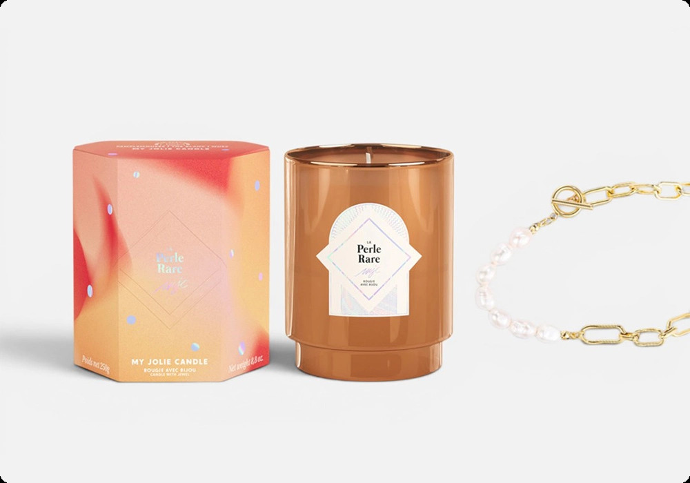 My Jolie Candle Perle Rare Набор (аксессуар 1 шт + свеча 250 гр) для женщин и мужчин
