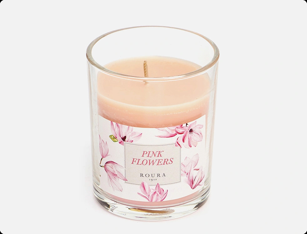 Roura Pink Flowers Свеча 130 гр для женщин и мужчин