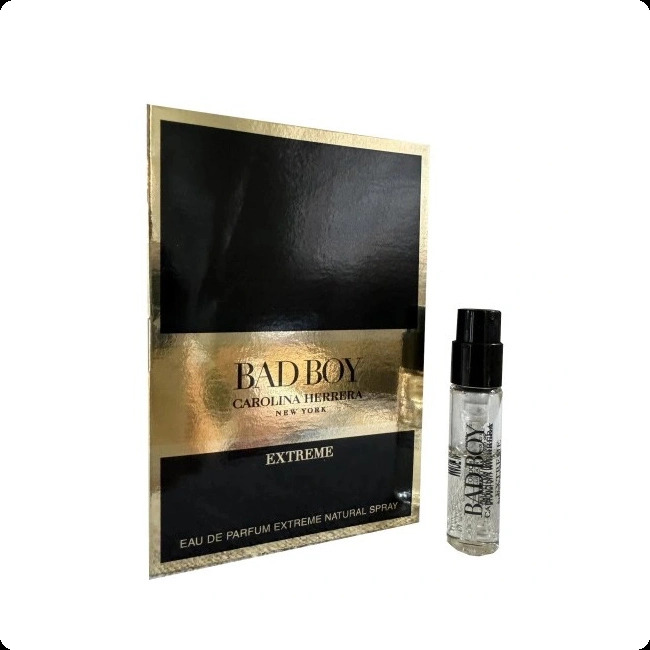 Миниатюра Carolina Herrera Bad Boy Extreme Парфюмерная вода 1.5 мл - пробник духов