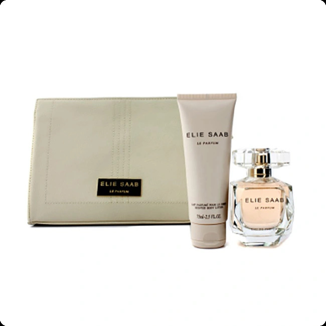 Elie Saab Le Parfum Набор (парфюмерная вода 50 мл + лосьон для тела 75 мл + косметичка) для женщин