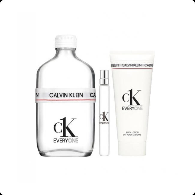 Calvin Klein CK Everyone Набор (туалетная вода 200 мл + туалетная вода 10 мл + гель для душа 100 мл) для женщин и мужчин