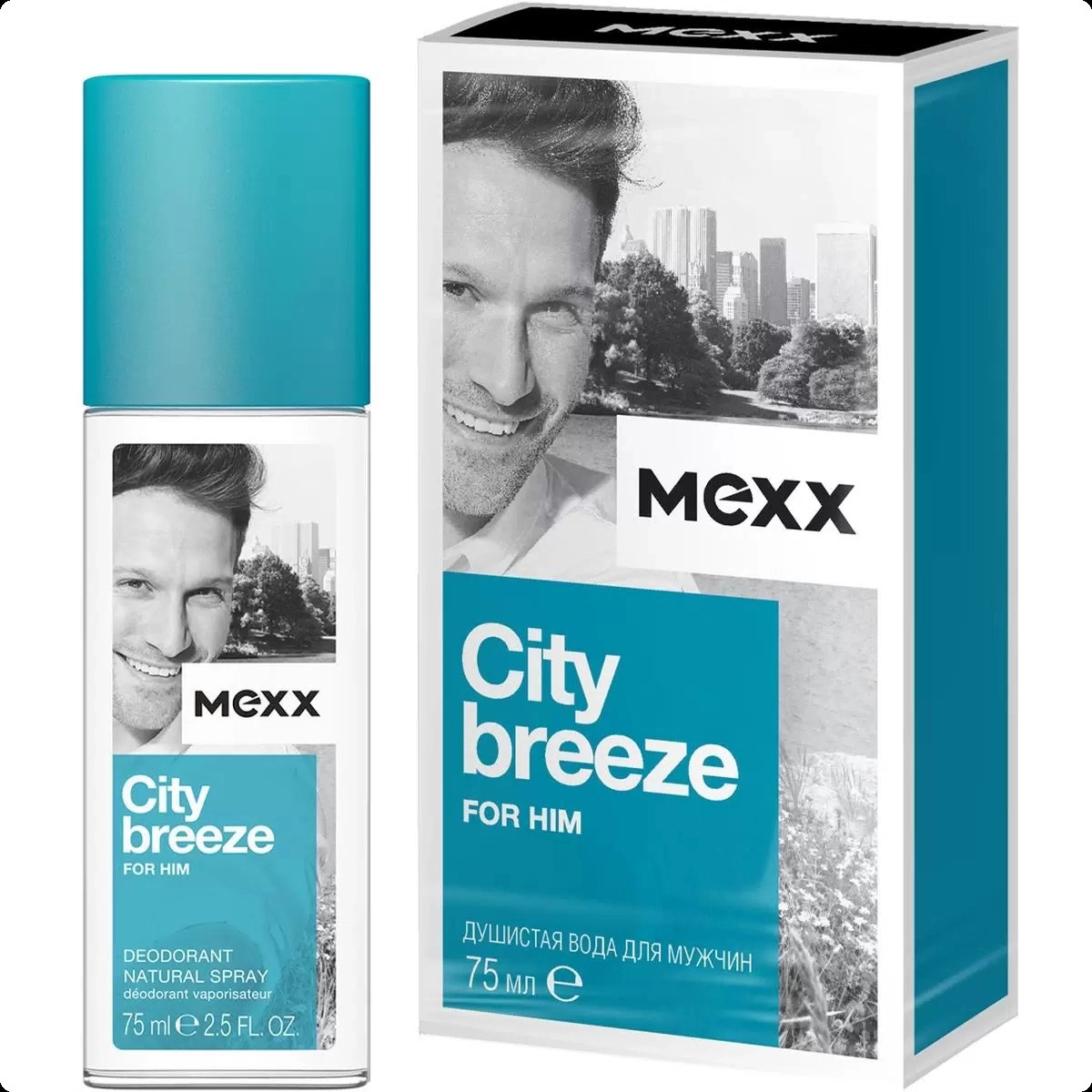 Mexx City Breeze for Him Ароматическая вода 75 мл для мужчин