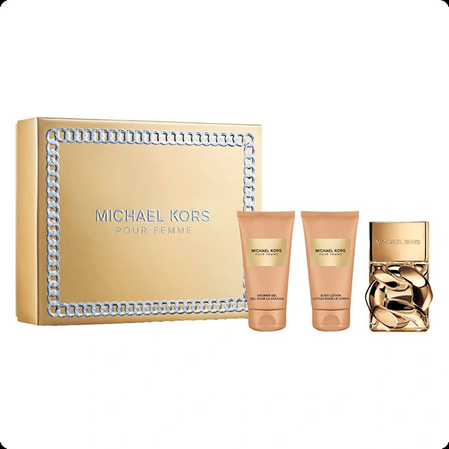Michael Kors Pour Femme Набор (парфюмерная вода 50 мл + гель для душа 50 мл + лосьон для тела 50 мл) для женщин