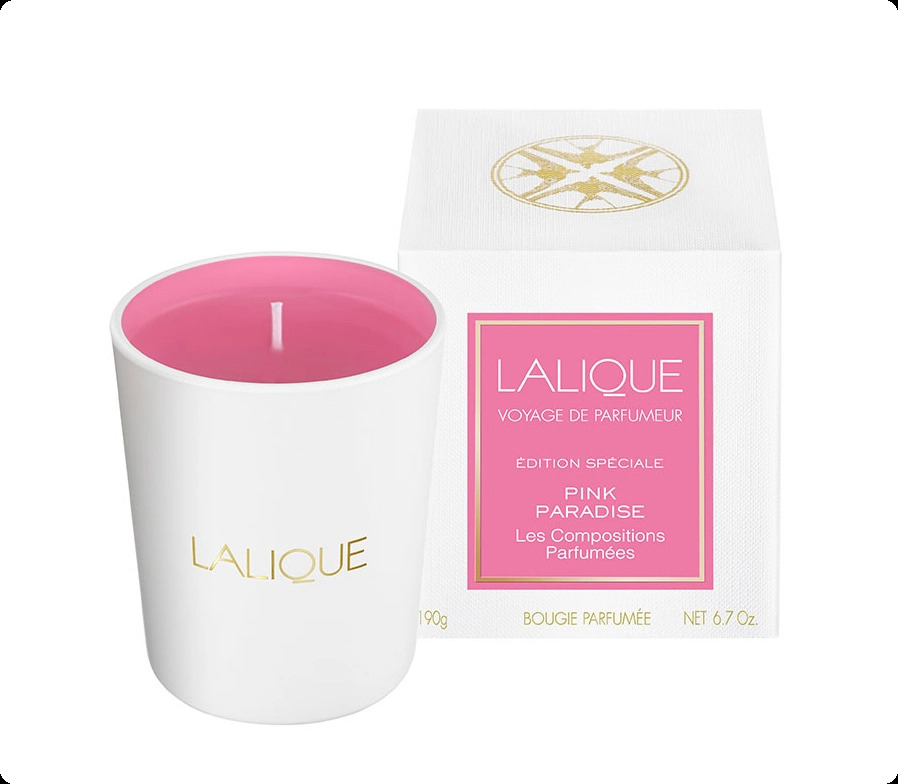 Lalique Pink Paradise Свеча 190 гр для женщин