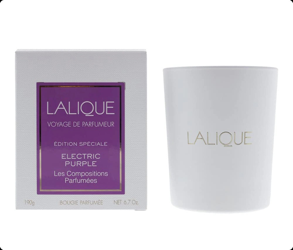 Lalique Electric Purple Свеча 190 гр для женщин