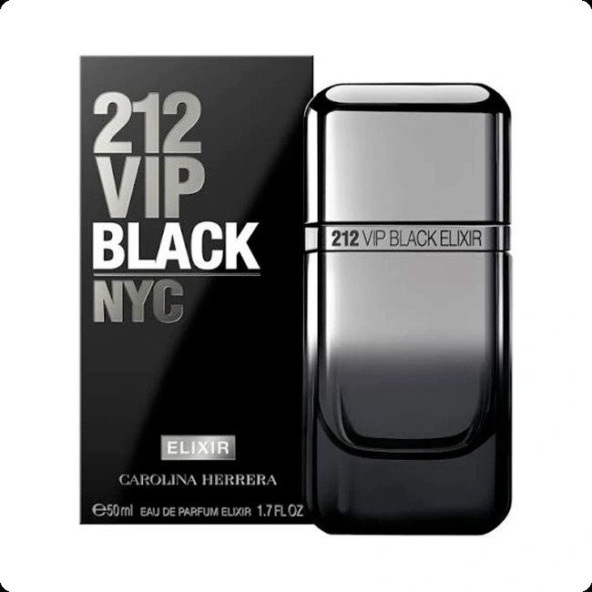 Carolina Herrera 212 VIP Black Elixir Парфюмерная вода 50 мл для мужчин