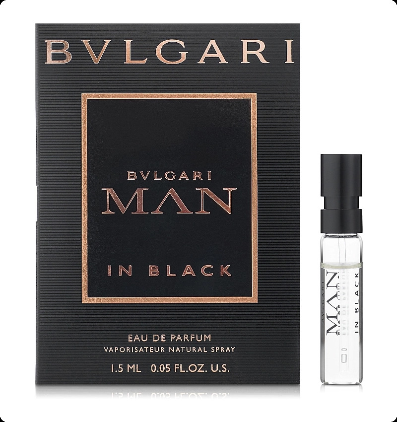 Миниатюра Bvlgari Bvlgari Man In Black Парфюмерная вода 1.5 мл - пробник духов