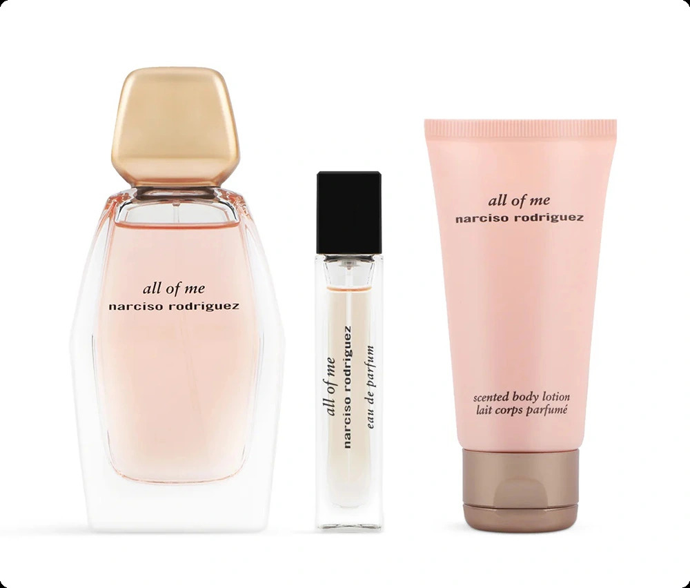 Narciso Rodriguez All Of Me Набор (парфюмерная вода 90 мл + парфюмерная вода 10 мл + лосьон для тела 50 мл) для женщин