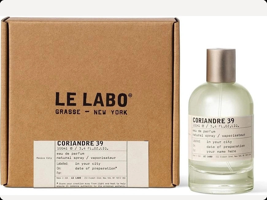 Ле лабо Кориандр 39 для женщин и мужчин