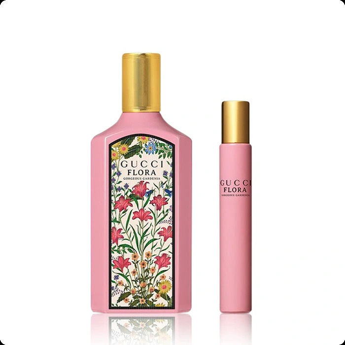 Gucci Flora Gorgeous Gardenia Eau de Parfum Набор (парфюмерная вода 100 мл + парфюмерная вода 7.4 мл) для женщин