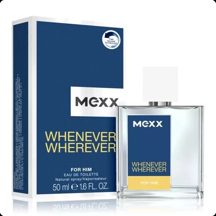 Mexx Whenever Wherever for Him Туалетная вода 50 мл для мужчин
