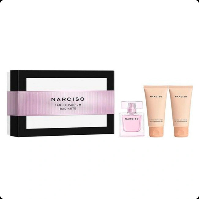 Narciso Rodriguez Narciso Radiante Набор (парфюмерная вода 50 мл + гель для душа 50 мл + лосьон для тела 50 мл) для женщин