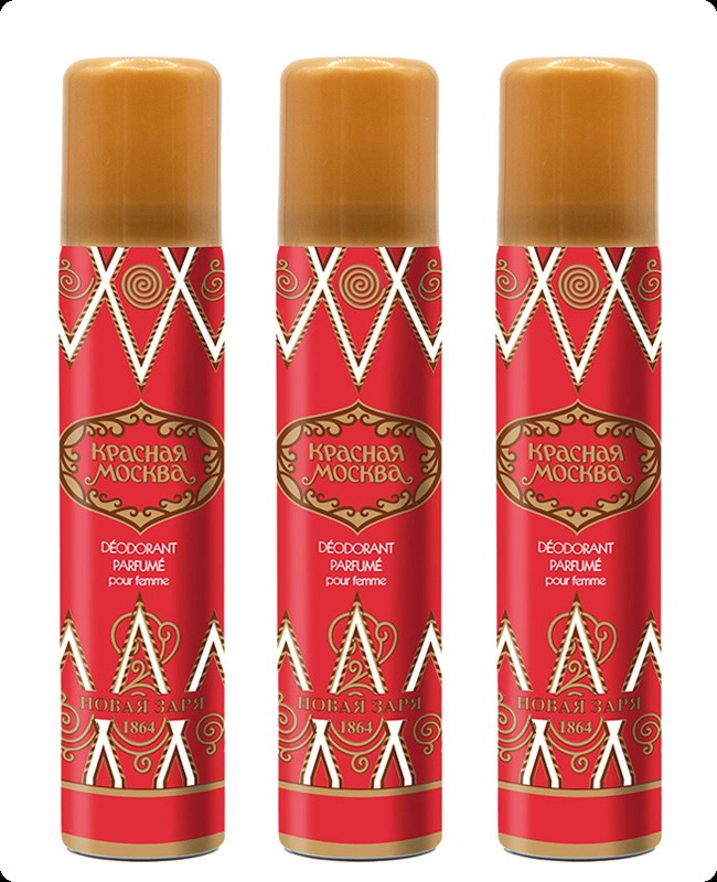 Nouvelle Etoile Красная Москва Набор (дезодорант-спрей 75 мл x 3 шт.) для женщин