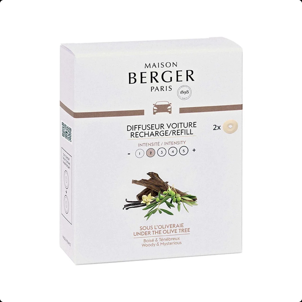 Maison Berger Under the Olive Tree Набор (аромадиффузор для авто 17 мл x 2 шт.) для женщин и мужчин