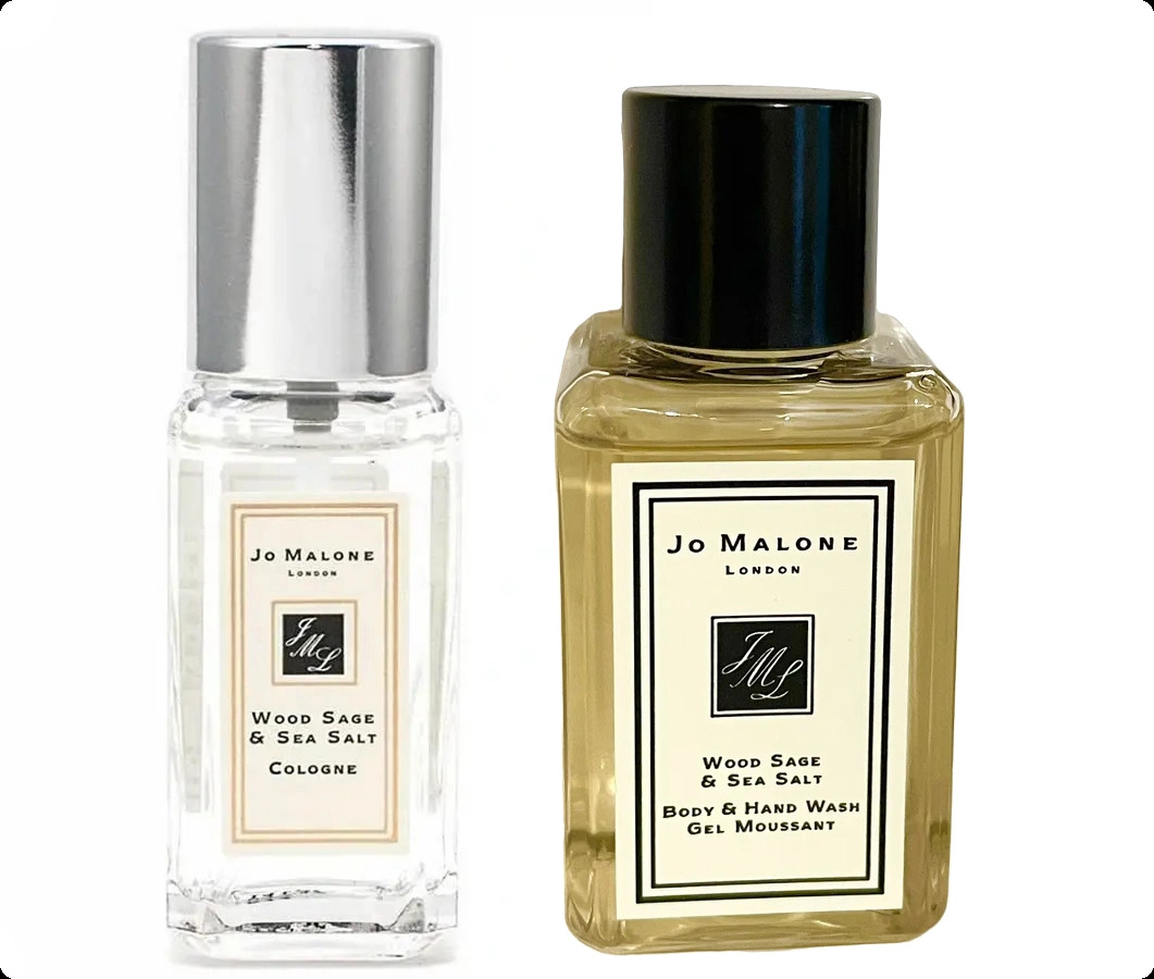 Jo Malone Wood Sage and Sea Salt Набор (одеколон 9 мл + гель для душа 15 мл) для женщин и мужчин