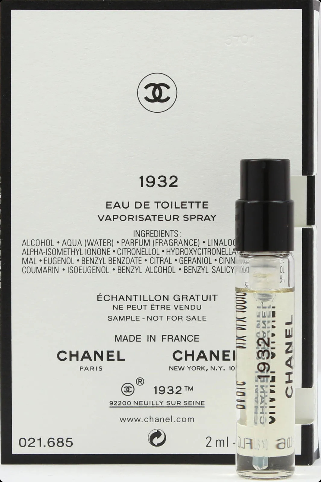 Миниатюра Chanel 1932 Туалетная вода 2 мл - пробник духов
