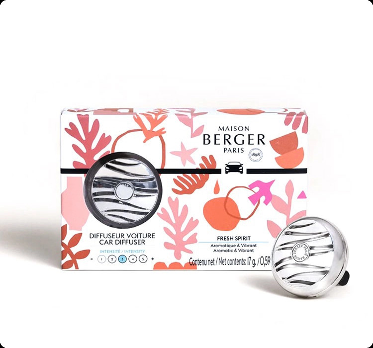 Maison Berger Fresh Spirit Аромадиффузор для авто 17 мл для женщин и мужчин