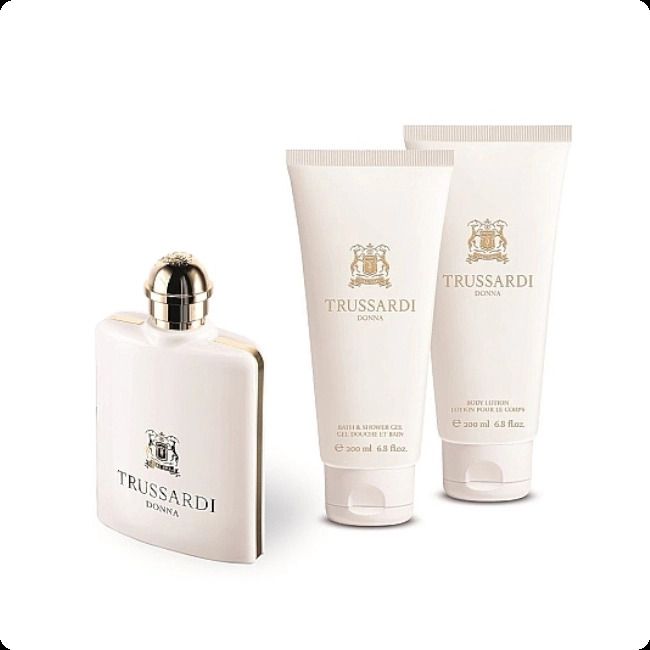 Trussardi Donna 2011 Набор (парфюмерная вода 100 мл + гель для душа 200 мл + лосьон для тела 200 мл) для женщин