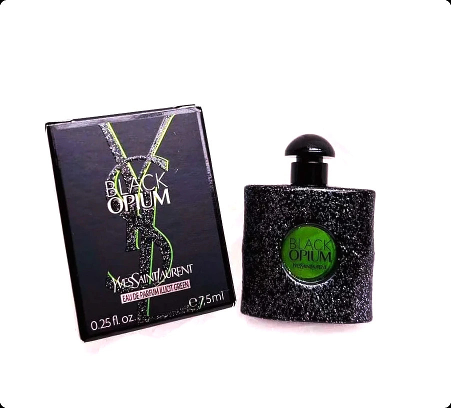 Миниатюра Yves Saint Laurent Black Opium Illicit Green Парфюмерная вода 7.5 мл - пробник духов