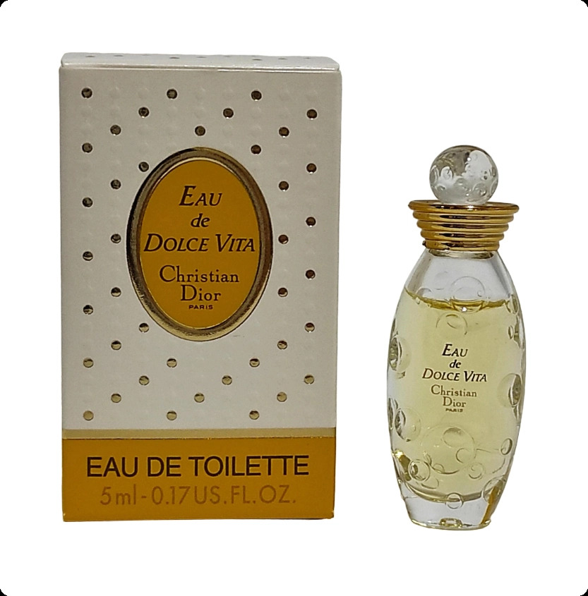 Миниатюра Christian Dior Eau De Dolce Vita Туалетная вода (без спрея) 5 мл - пробник духов