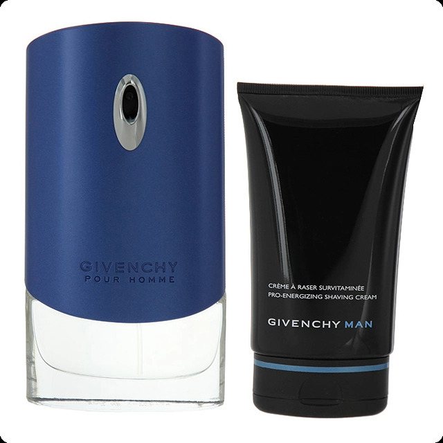 Givenchy Givenchy Pour Homme Blue Label Набор (туалетная вода 50 мл + крем для бритья 125 мл) для мужчин