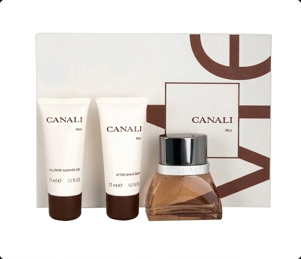 Canali Canali Men Набор (туалетная вода 5 мл + гель для душа 15 мл + бальзам после бритья 15 мл) для мужчин