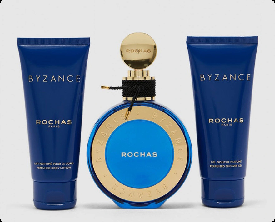 Rochas Byzance Набор (парфюмерная вода 90 мл + гель для душа 100 мл + лосьон для тела 100 мл) для женщин