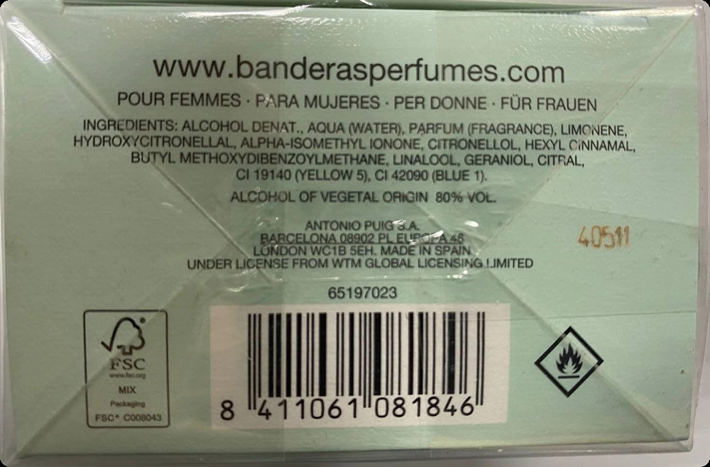 Antonio Banderas Queen of Seduction Туалетная вода 80 мл для женщин