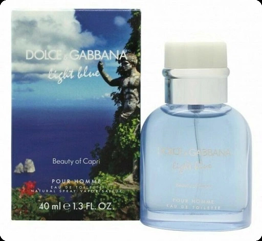 Dolce & Gabbana Light Blue Pour Homme Beauty of Capri Туалетная вода 40 мл для мужчин