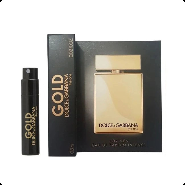 Миниатюра Dolce & Gabbana The One Gold Intense Limited Edition for Men Парфюмерная вода 0.8 мл - пробник духов
