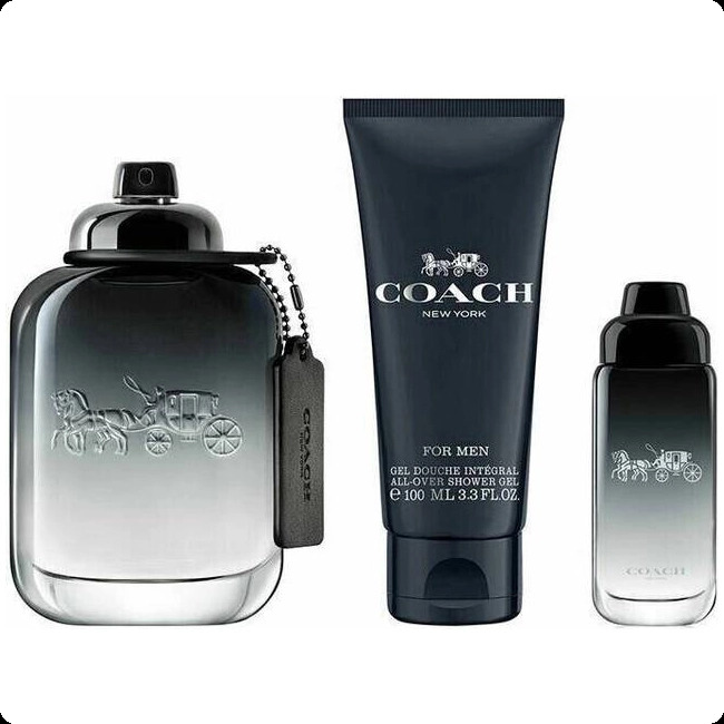 Coach Coach For Men Набор (туалетная вода 100 мл + туалетная вода 15 мл + гель для душа 100 мл) для мужчин