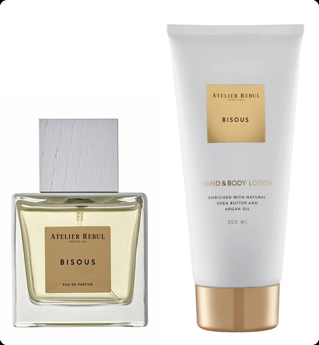 Atelier Rebul Bisous Набор (парфюмерная вода 100 мл + лосьон для тела 200 мл) для женщин