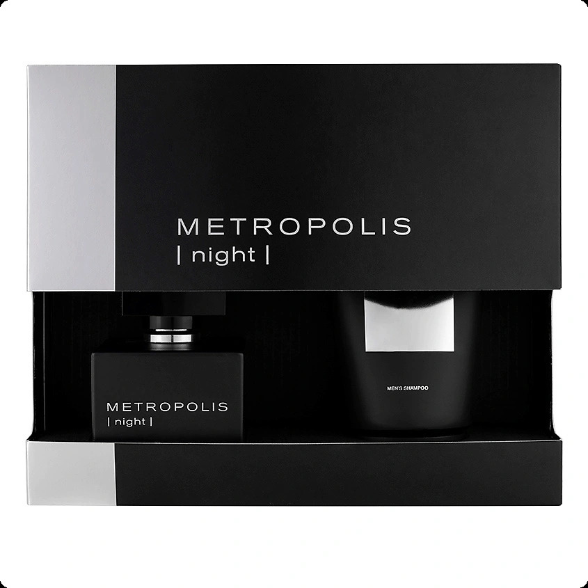 Metropolis Night Набор (парфюмерная вода 100 мл + шампунь 140 мл) для мужчин
