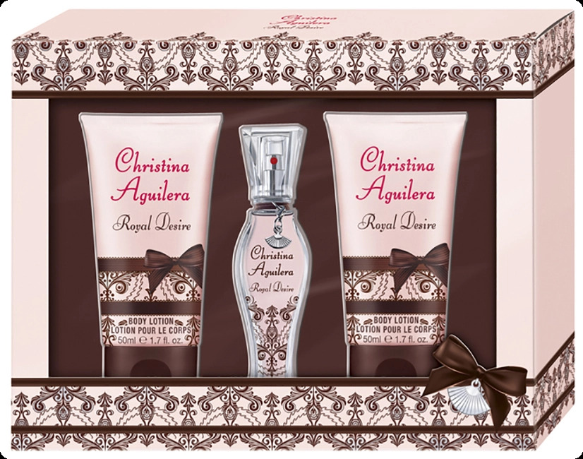 Christina Aguilera Royal Desire Набор (парфюмерная вода 15 мл + лосьон для тела 50 мл + лосьон для тела 50 мл) для женщин