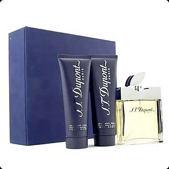 S.T. Dupont S T Dupont Pour Homme Набор (туалетная вода 100 мл + гель для душа 75 мл + бальзам после бритья 75 мл) для мужчин