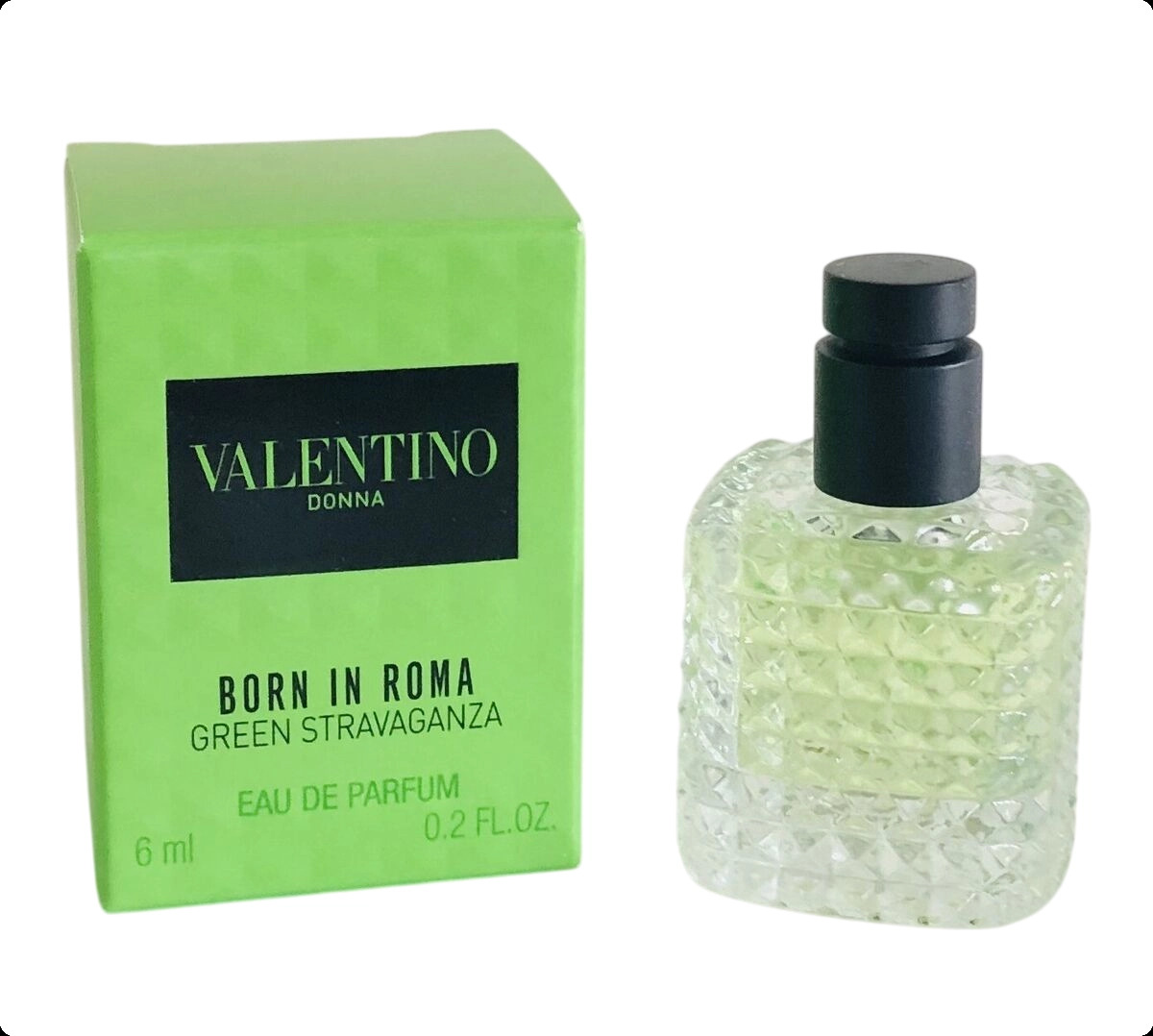 Миниатюра Valentino Donna Born In Roma Green Stravaganza Парфюмерная вода 6 мл - пробник духов